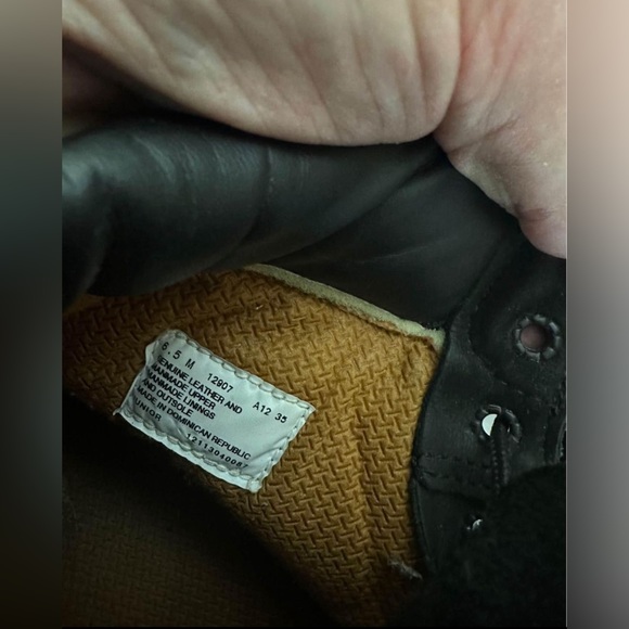 Timberland Black Boots Sz 6.5 - Picture 2 of 4
